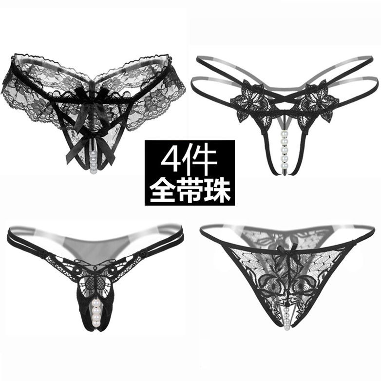 sexy women‘s underwear sexy underwear women‘s open-end hook t-back sexy free transparent lace underwear women