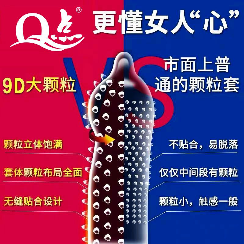 大颗粒浮点避孕套套带刺狼牙棒加粗持久3D超薄情趣用品安全套