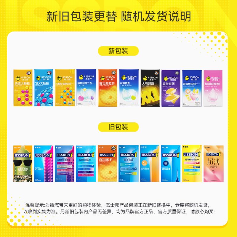 杰士邦经典四合一24只超薄避孕套螺纹大颗粒安全套男女用计生用品